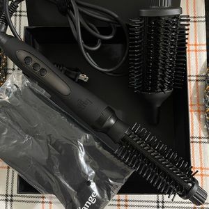 LANGE HAIR Thermal Hair Brush with additional attachment and heat glove